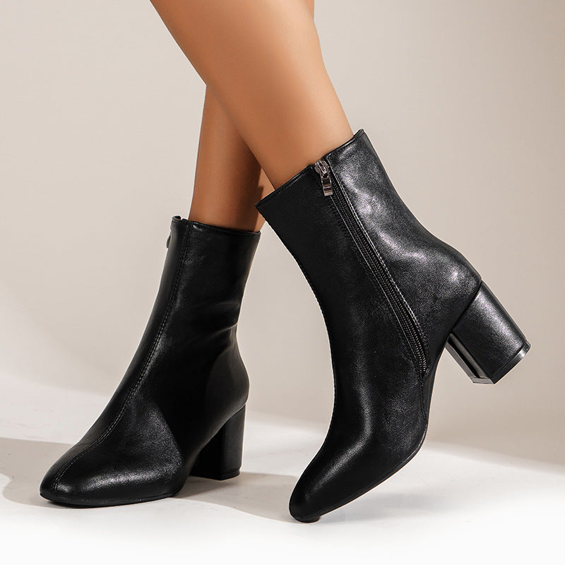 Chunky Heel Boots
