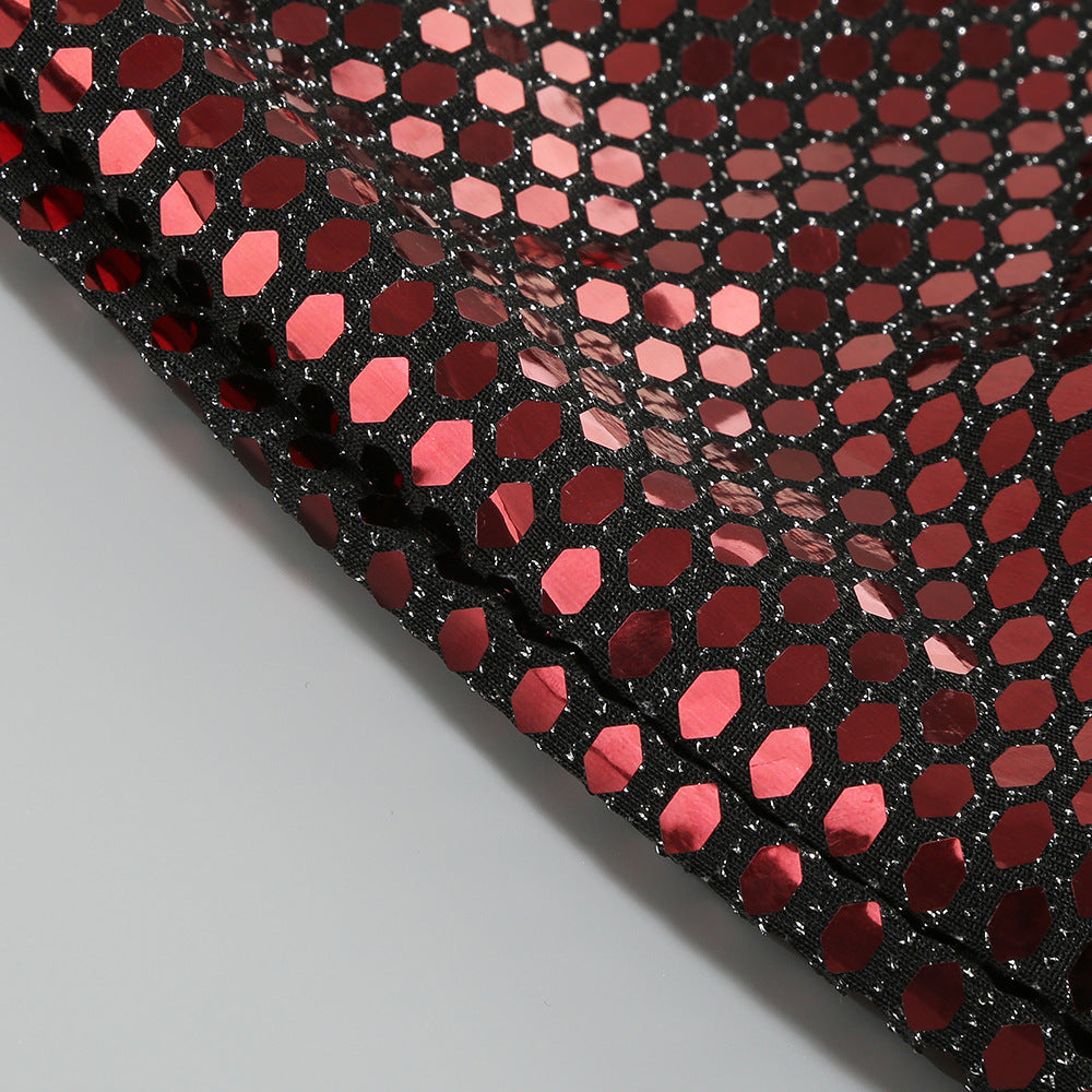 One-shoulder Sequins Dress