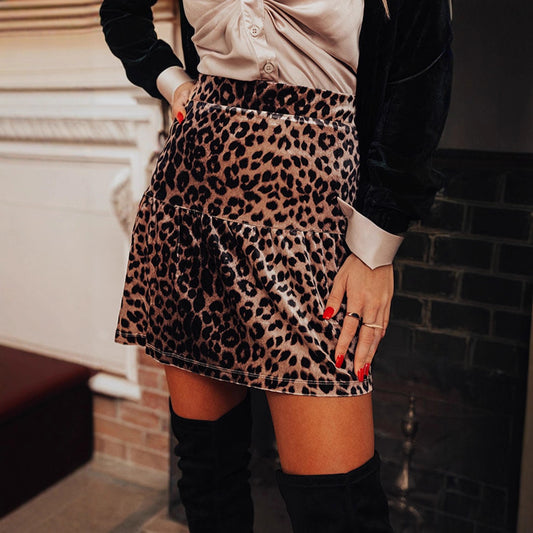High Waist Leo Skirt