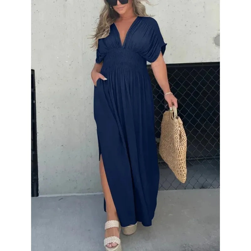 Bat-sleeved Summer Dress