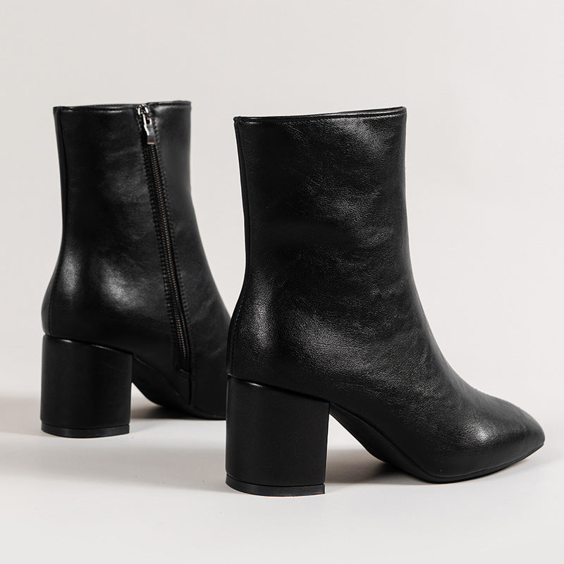 Chunky Heel Boots