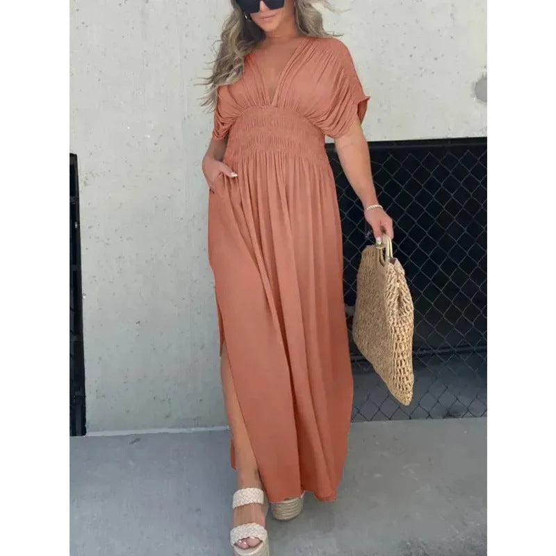 Bat-sleeved Summer Dress