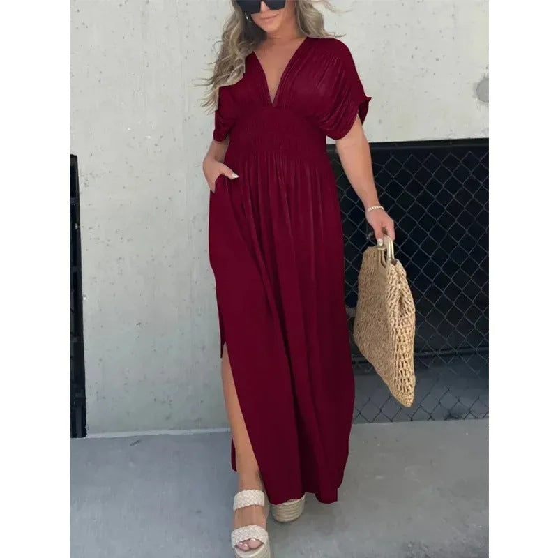 Bat-sleeved Summer Dress