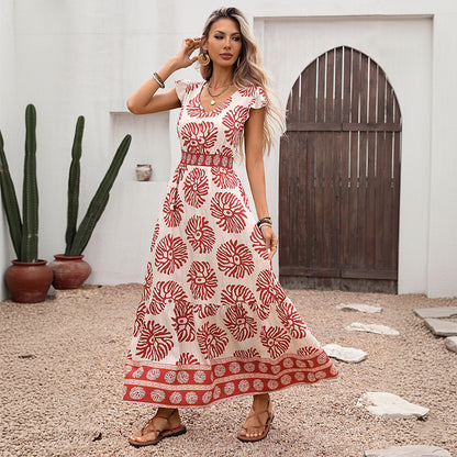 Maxi jurk skin pink