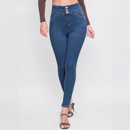 High Waist Straight Leg Jeans/Jegging