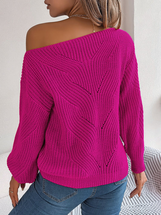 Off-Shoulder Knit