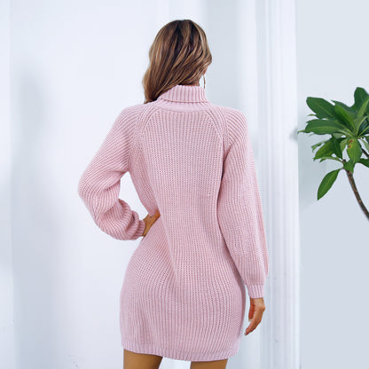 Turtleneck Sweater Dress