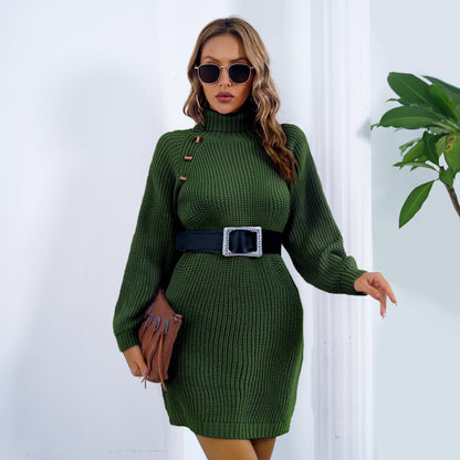 Turtleneck Sweater Dress