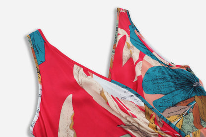 Maxi Jurk met Bloemenprint en V-Hals – Elegante Zomerse Jurk