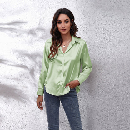 Satijn Look Blouse