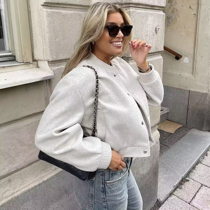 Soft Short BomberJacket