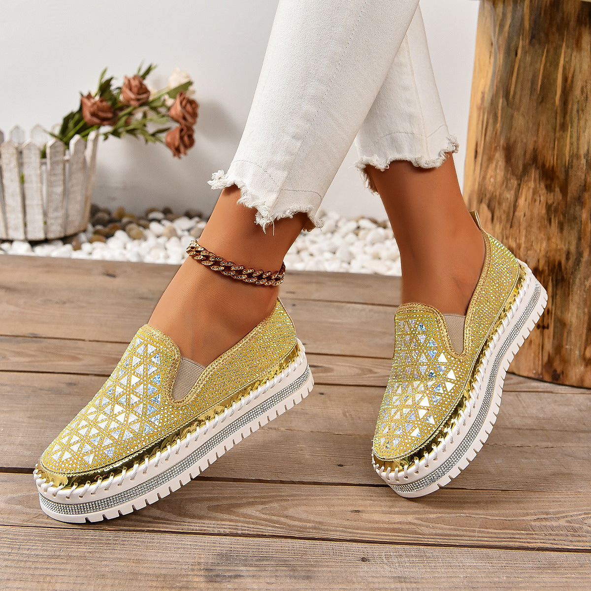 Glitter Loafers