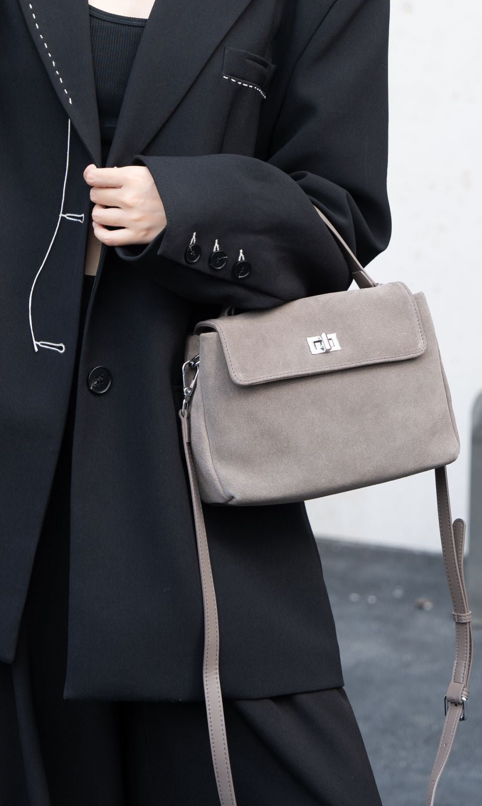 Suède Leren Handtas