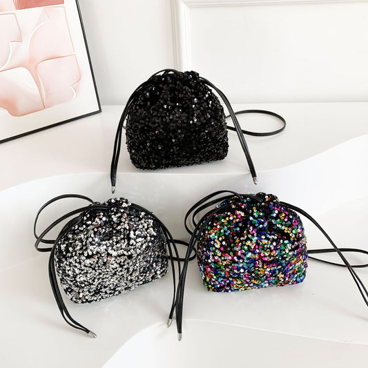 Glitter Bucket Bag