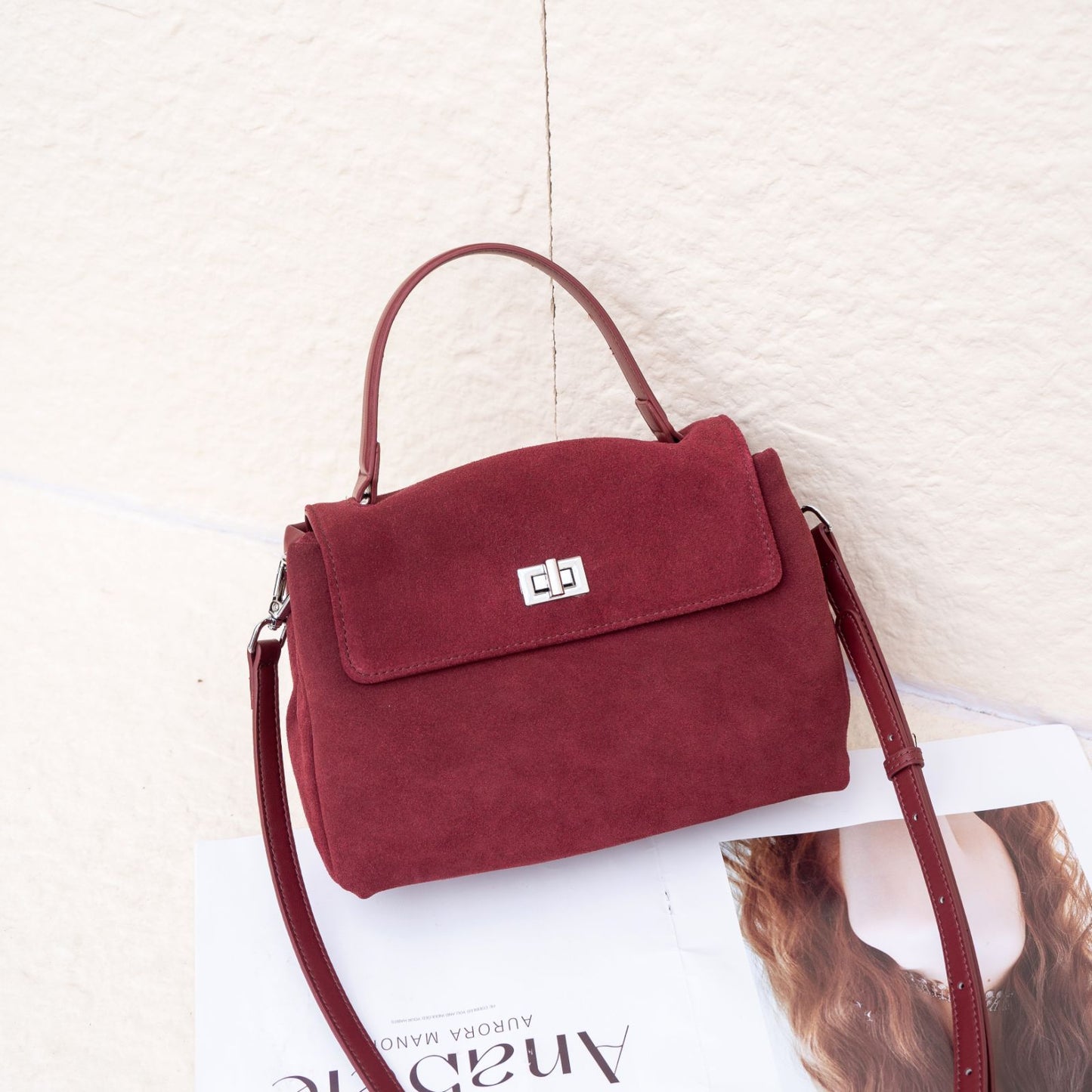 Suède Leren Handtas