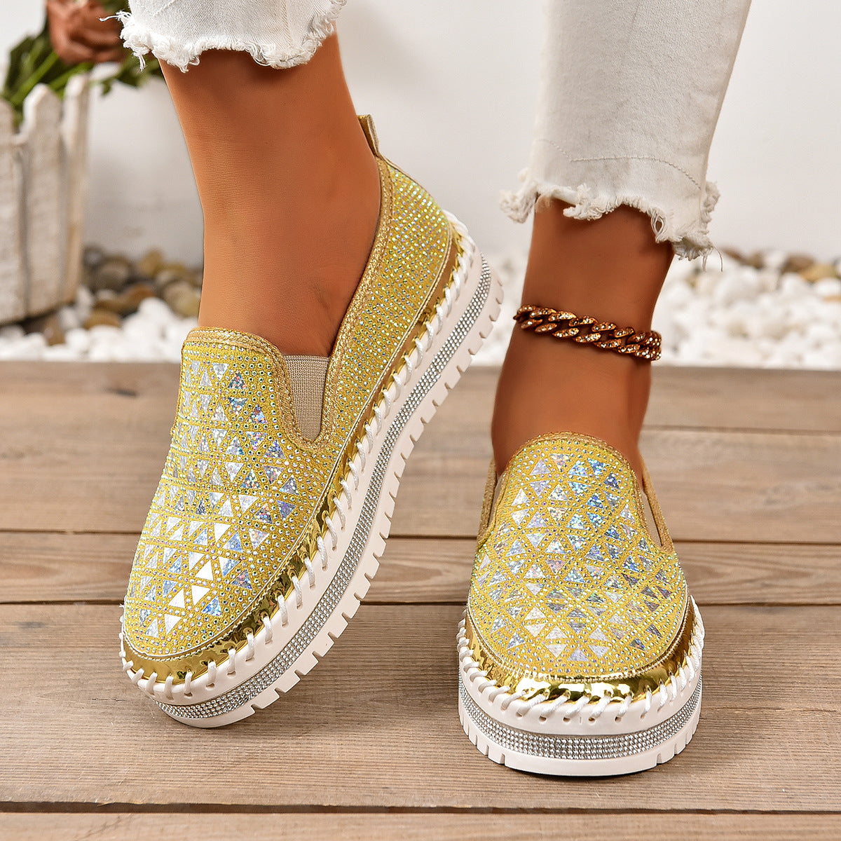 Glitter Loafers