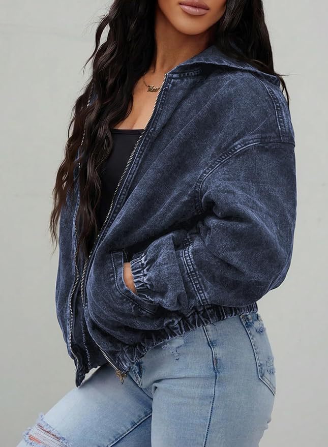 Vintage Washed Denim Look Jacket