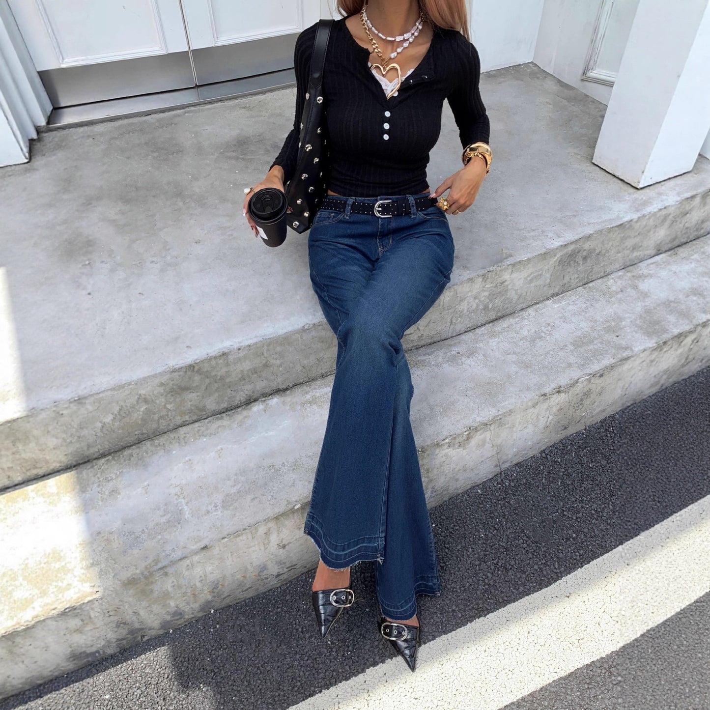 Wide leg Denim