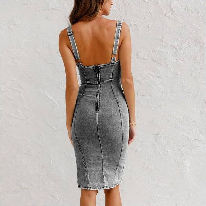Denim Dress Slim Fit
