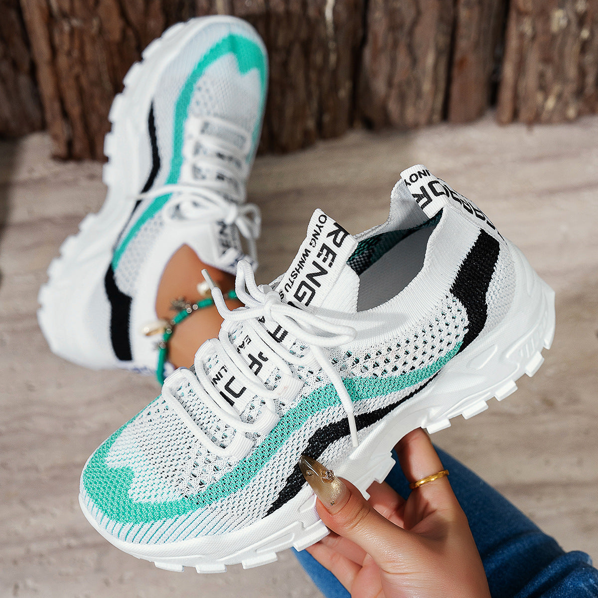 Chunky Mesh Sneakers Dames