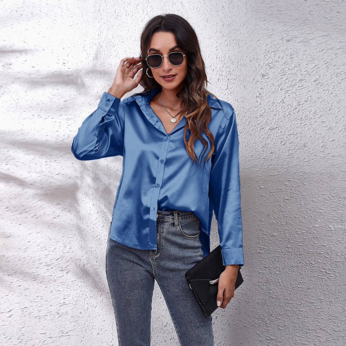 Satijn Look Blouse