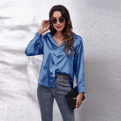 Satijn Look Blouse