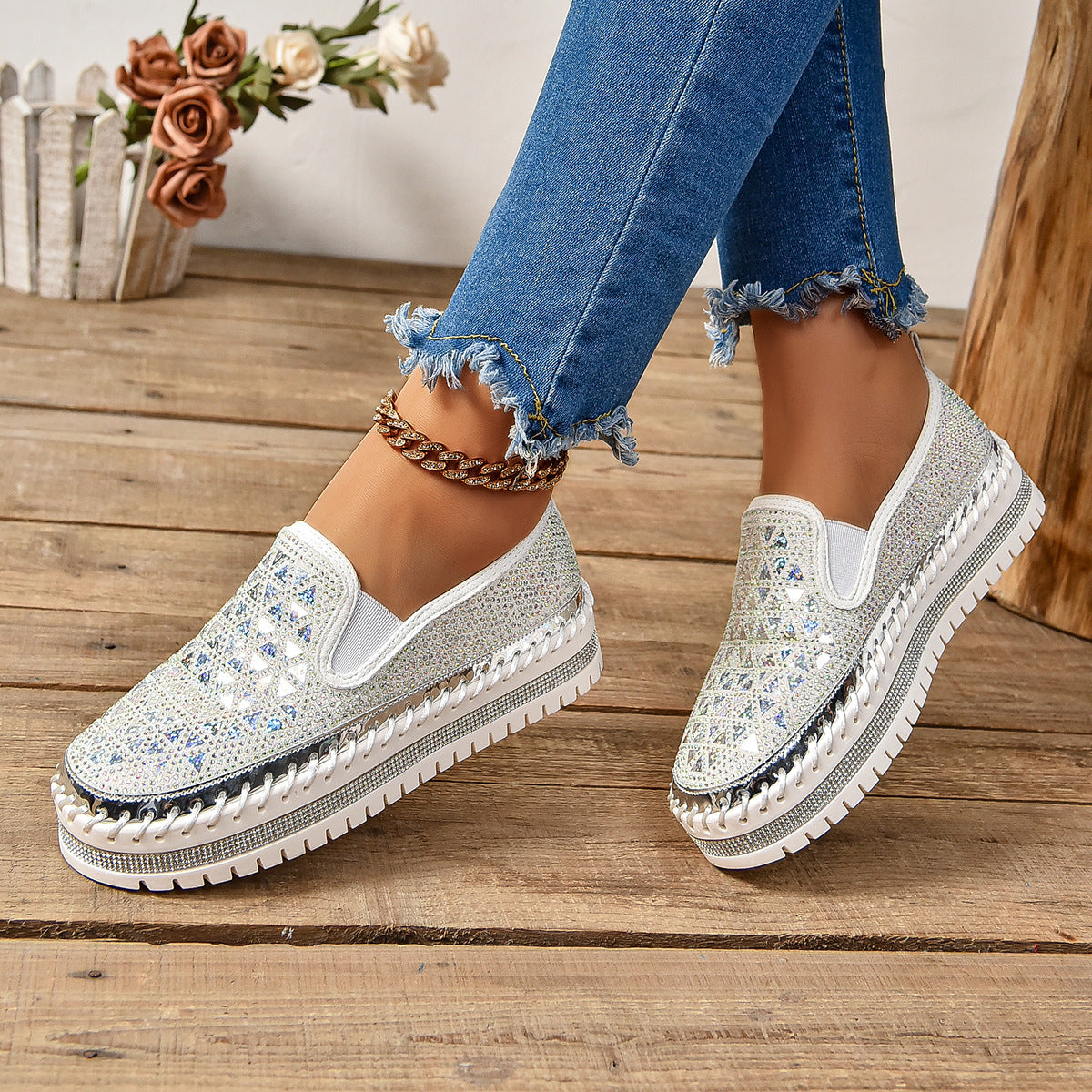 Glitter Loafers