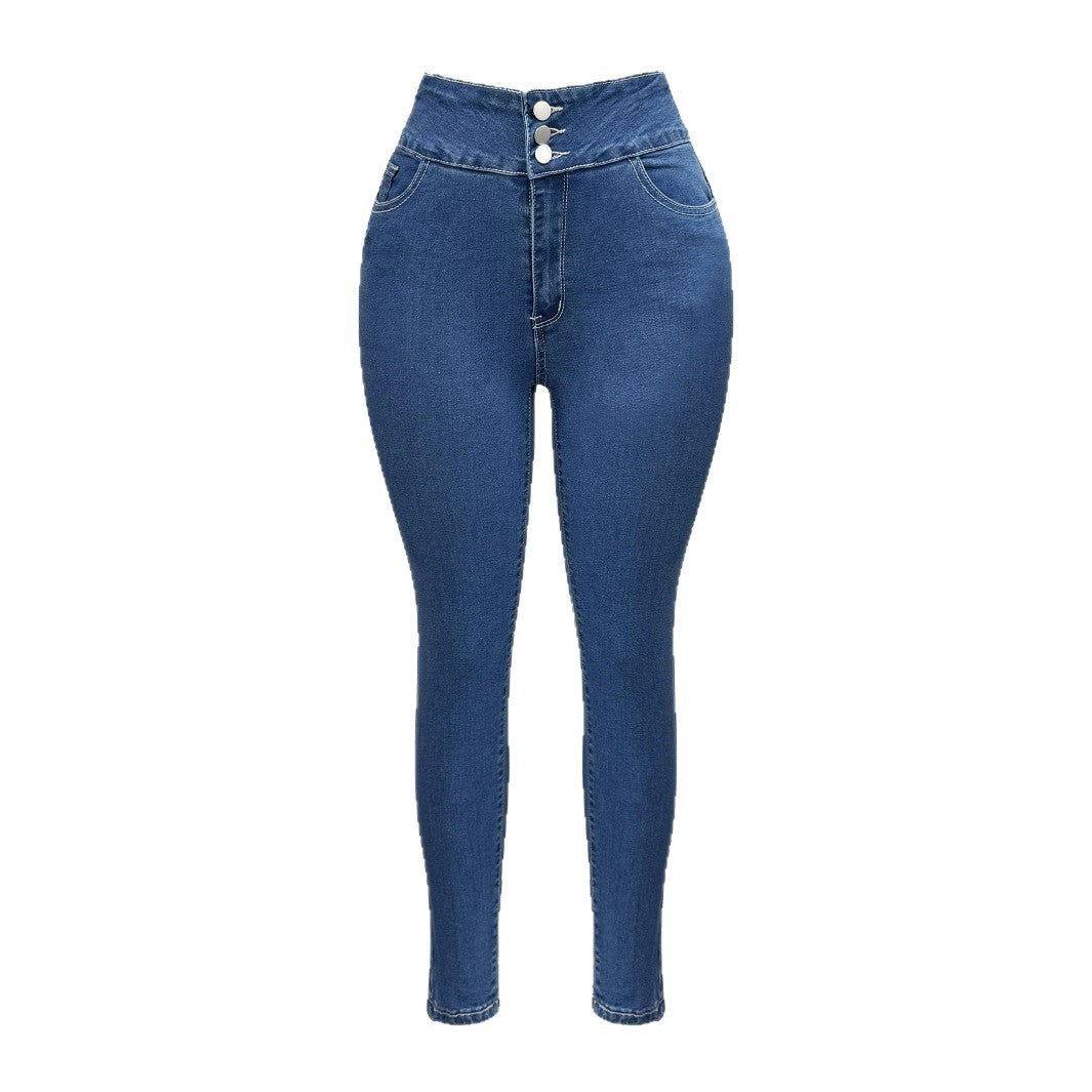 High Waist Straight Leg Jeans/Jegging