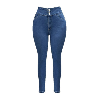 High Waist Straight Leg Jeans/Jegging