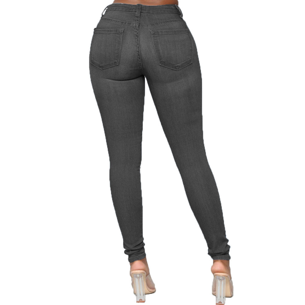 High-waist Skinny Jeans
