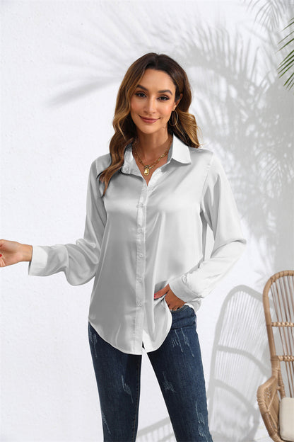 Satijn Look Blouse
