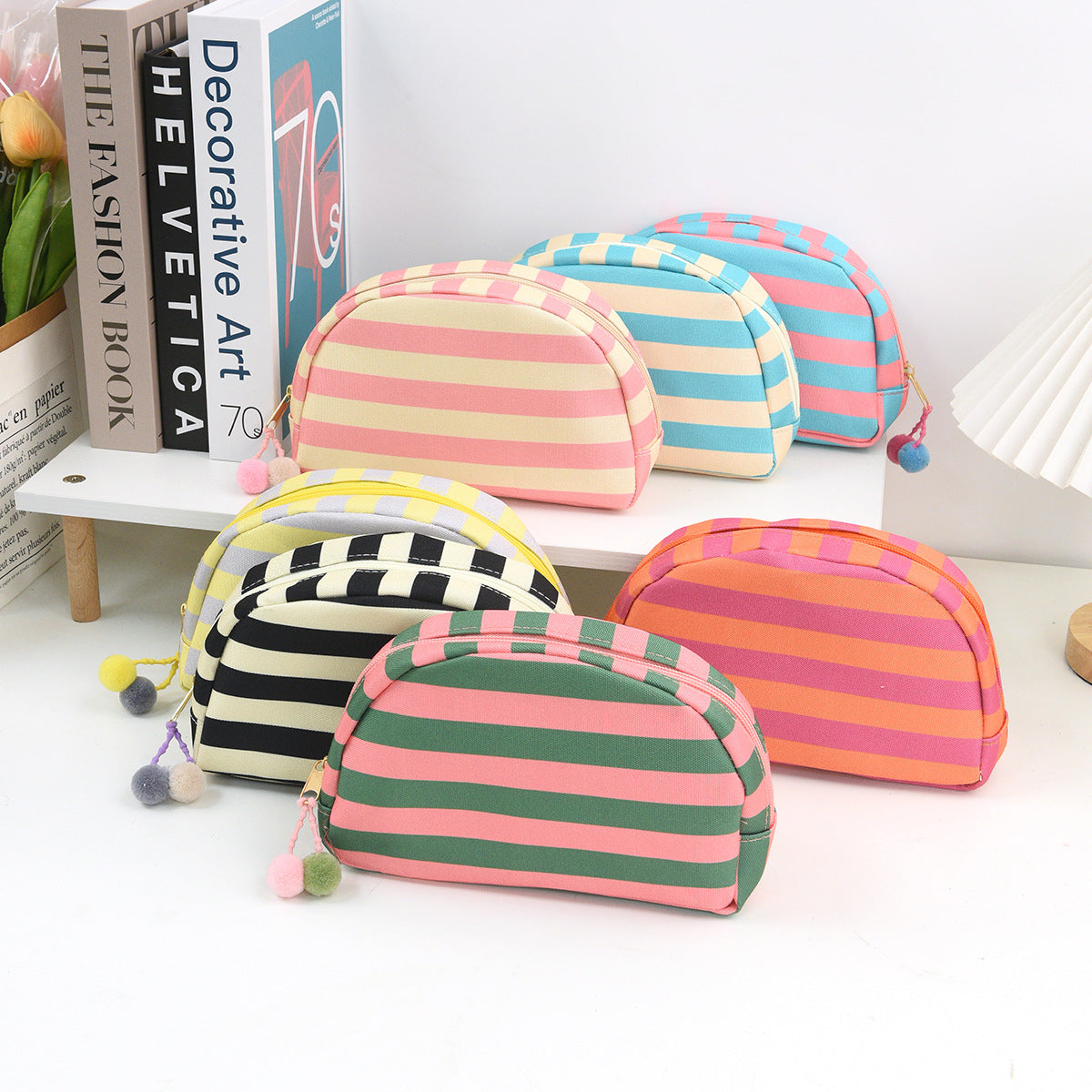 Gestreept Make-Up tasje