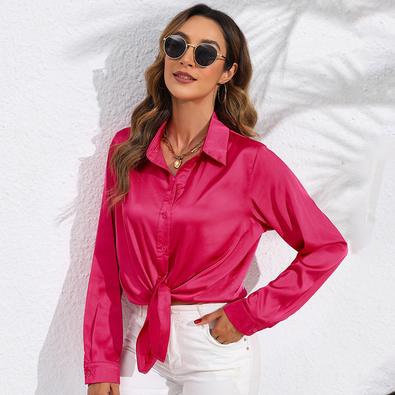 Satijn Look Blouse