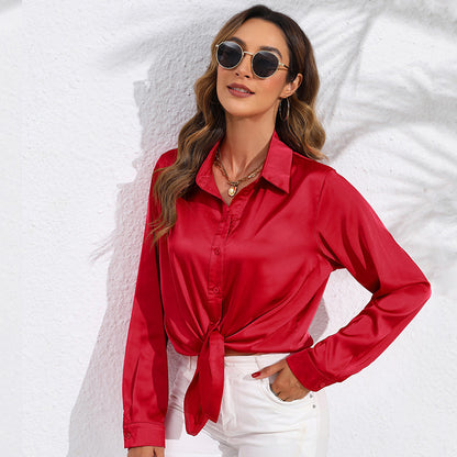 Satijn Look Blouse