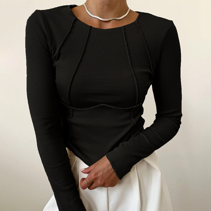 Line Detail Slim Fit Top