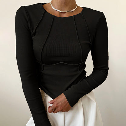 Line Detail Slim Fit Top