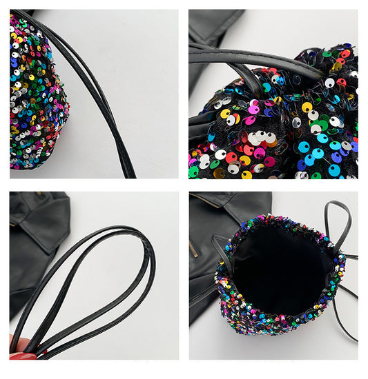 Glitter Bucket Bag
