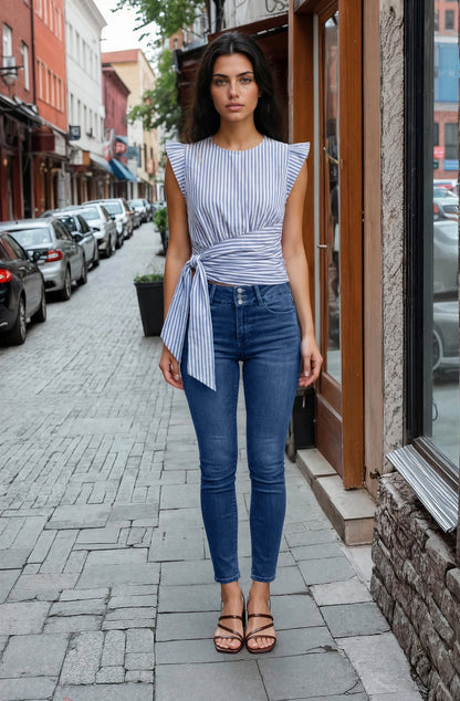 High Waist Straight Leg Jeans/Jegging