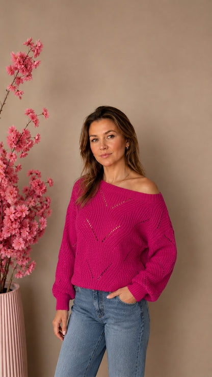 Off-Shoulder Knit