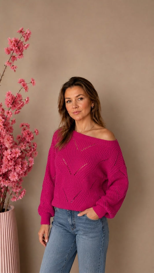 Off-Shoulder Knit