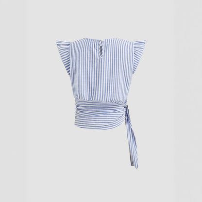 Blouse-Inspired Striped Top