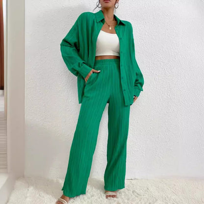 Geplooide Loose Fit 2-delige set
