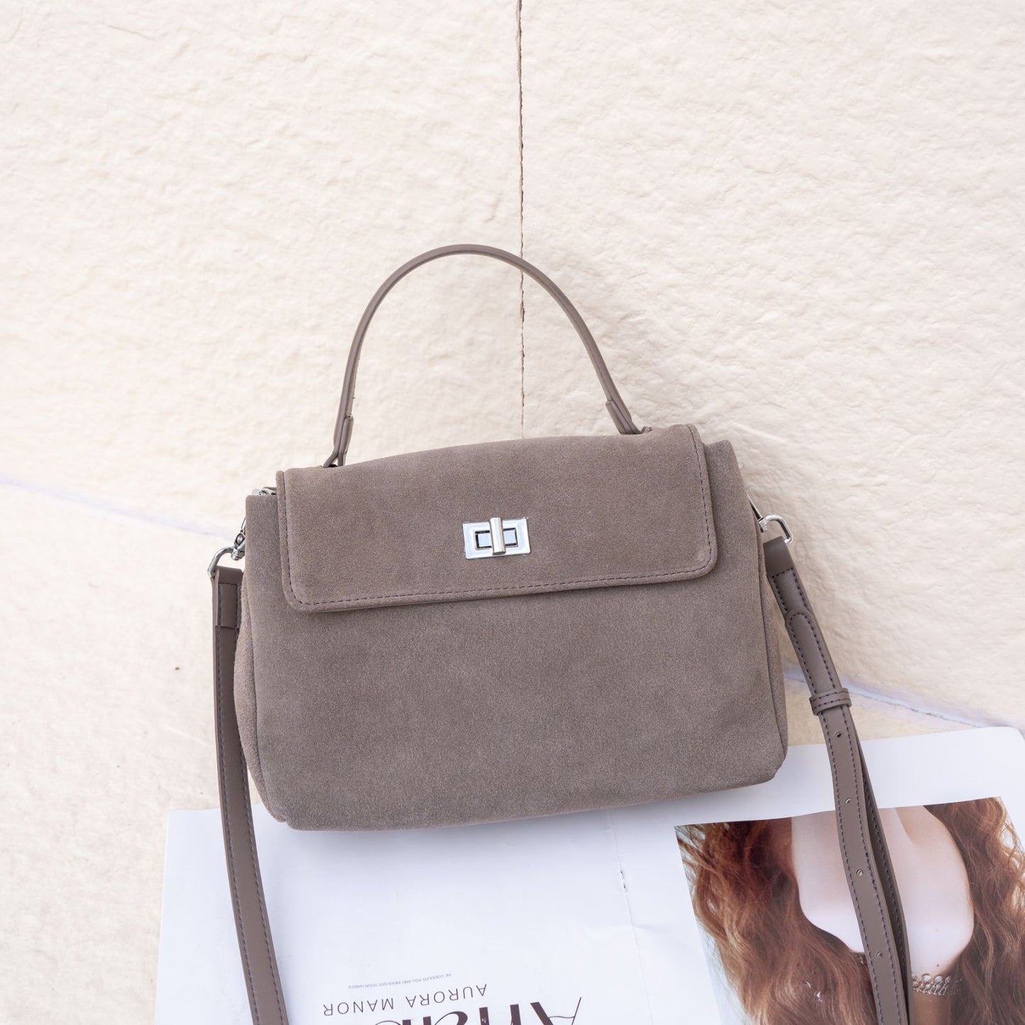 Suède Leren Handtas