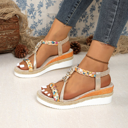 Glitter Platform Sandalen