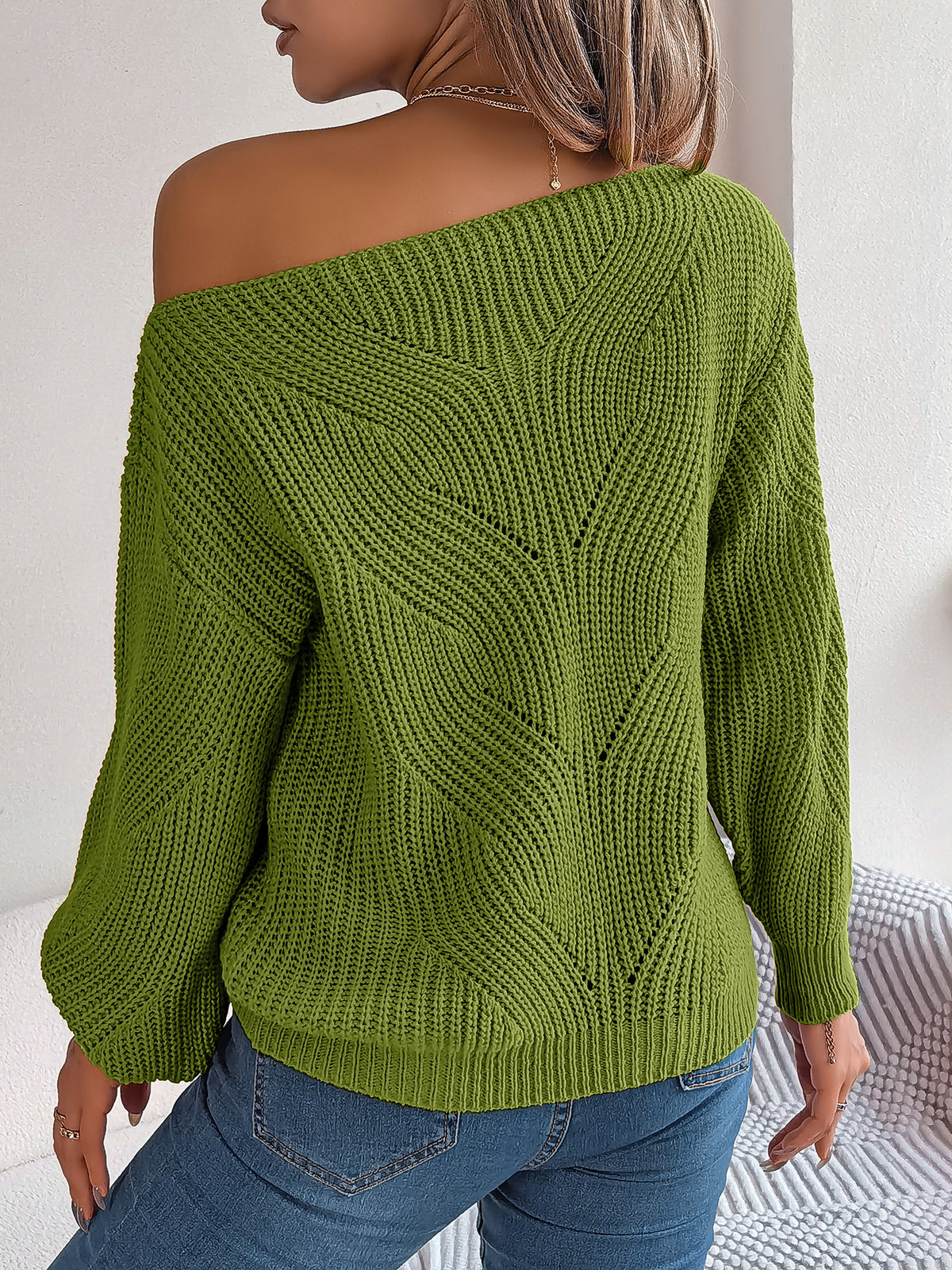 Off-Shoulder Knit