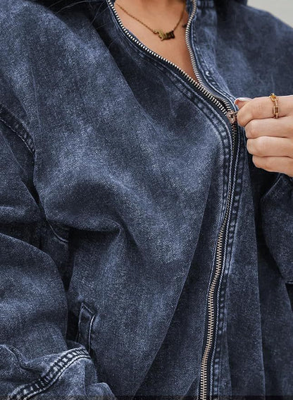 Vintage Washed Denim Look Jacket