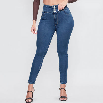 High Waist Straight Leg Jeans/Jegging