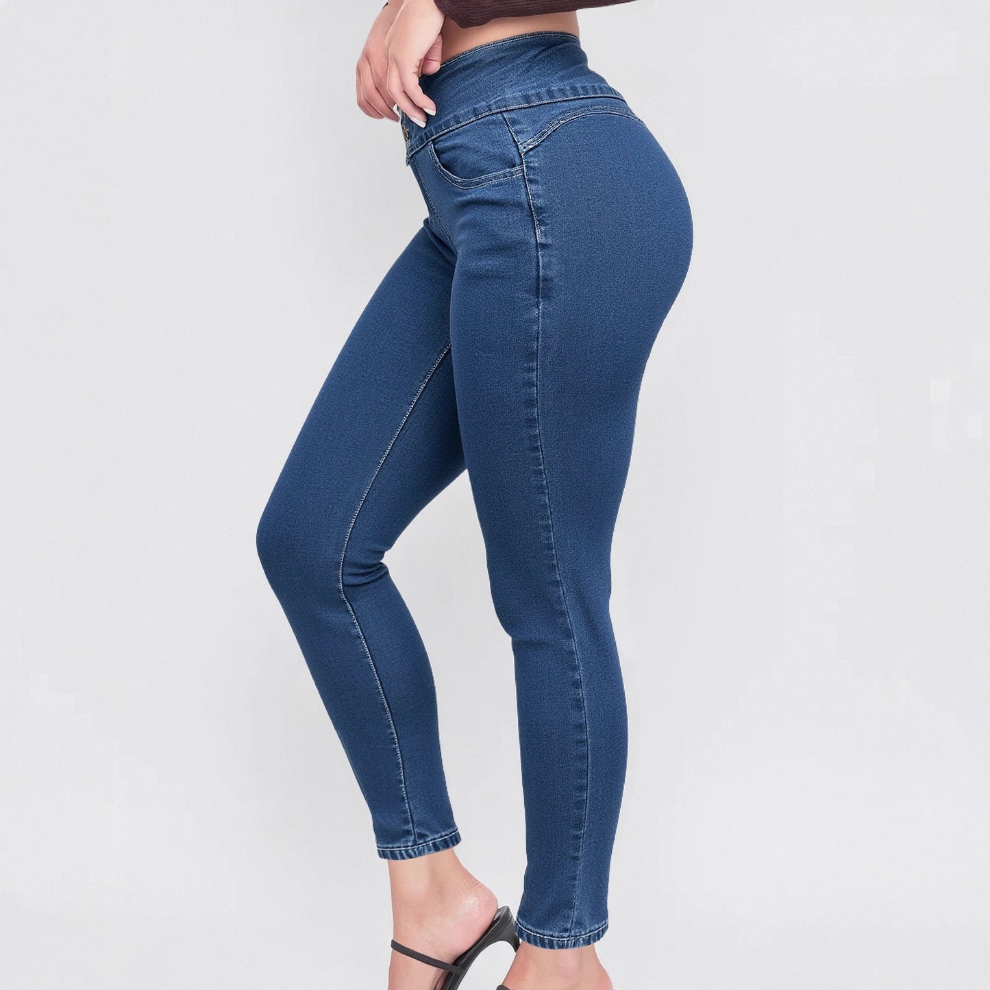 High Waist Straight Leg Jeans/Jegging