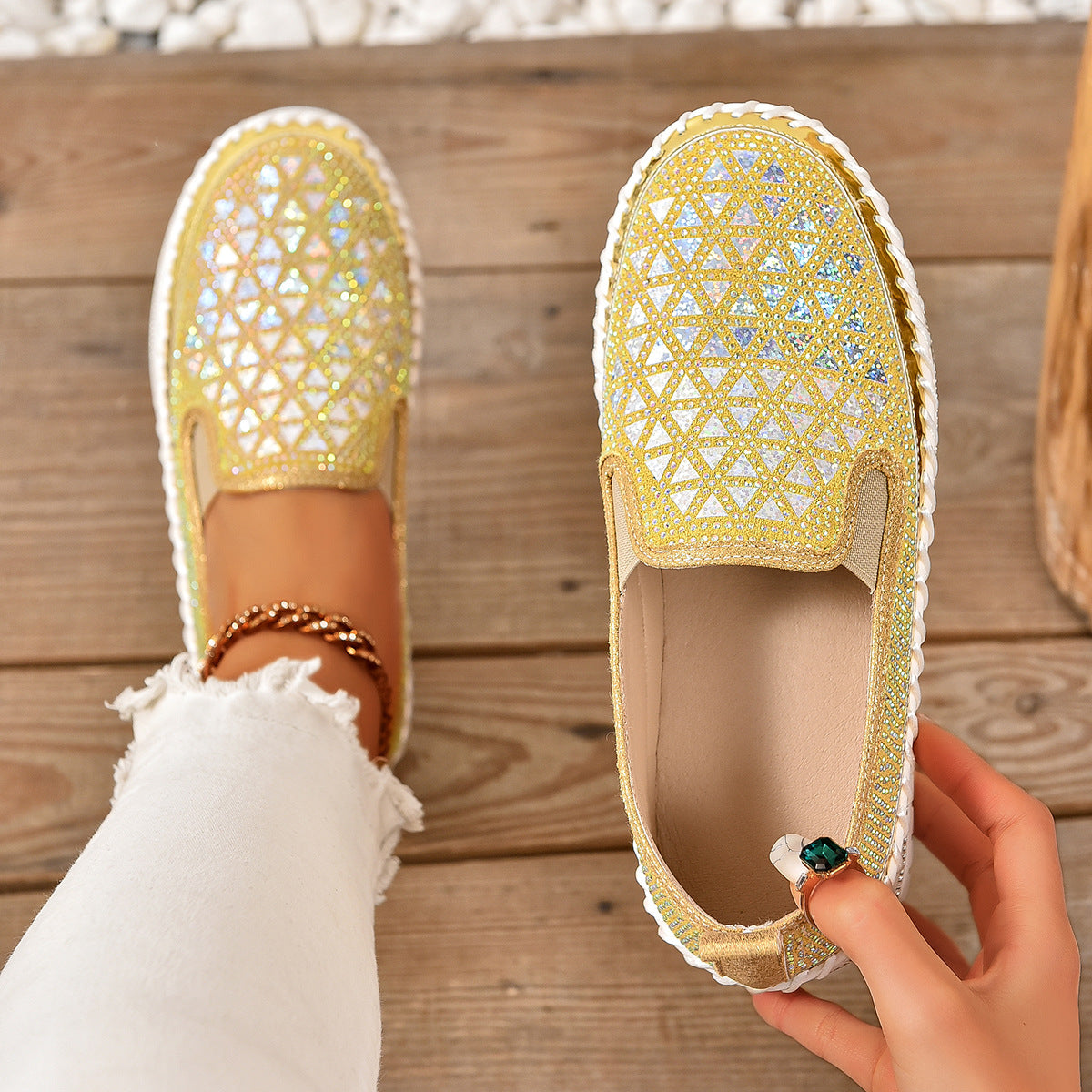 Glitter Loafers