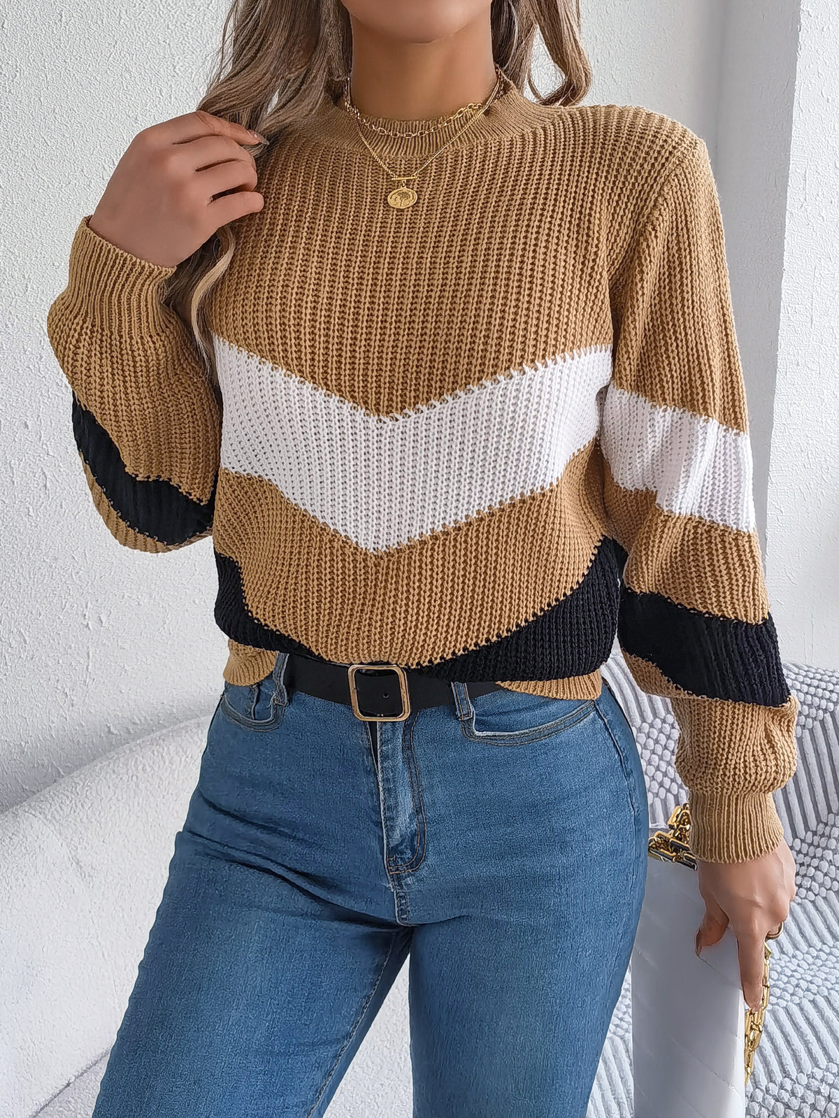 Color Block Knit